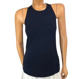 Athleta Navy Blue Racerback Tank Top Size XXS